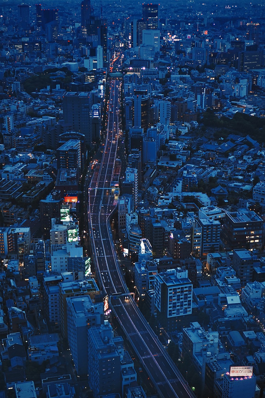city, night, bird's eye view, aerial view, phone wallpaper, cityscape, night view, urban, metro, metropolitan, city lights, city view, buildings, street, highway, downtown, aesthetic wallpaper, iphone wallpaper