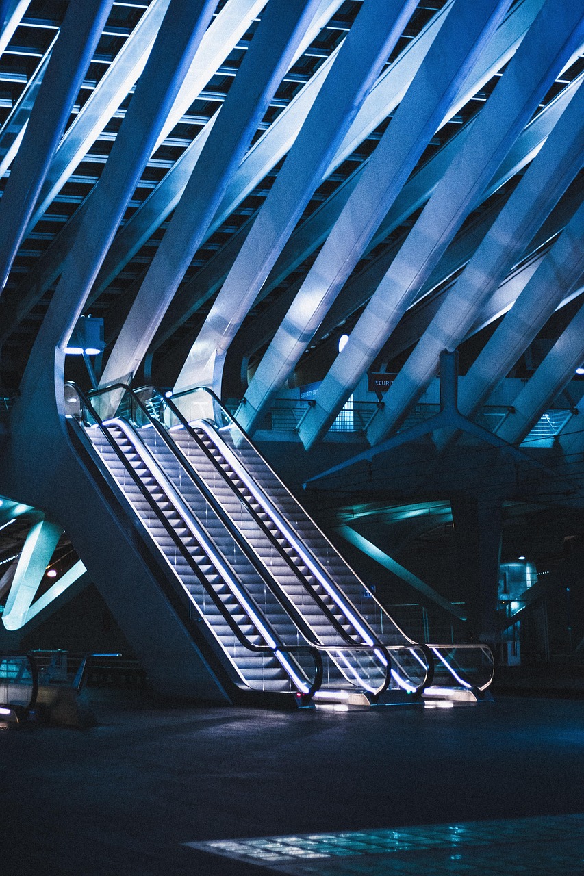 station, escalator, urban, escalator, escalator, escalator, escalator, escalator